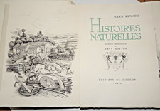 Jules RENARD - Histoires naturelles. Burins de TAVY NOTTON  Tirage 199 expl.