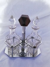 Serviteur huile vinaigre Art Deco