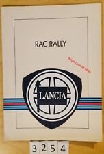 LANCIA MARTINI RACING Présentation RAC RALLY 26 Pages+ 1 Photo DELTA HF 4WD 1987