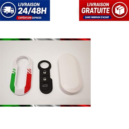 Coque clé fiat 500 - clé,