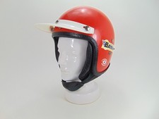 casque bayard rouge solex moto mobylette vintage 70