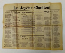 LE JOYEUX CHANTEUR - PAROLES