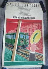 RARE AFFICHE RATP SALUT