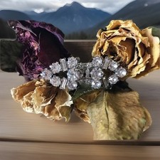 Broche ancienne cristal