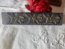 Tampon ancien frise idéale broderie frise prune 16 cm  n°53-2