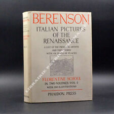 Italian Pictures of the Renaissance Florentine School Bernard Berenson 2/2 vol