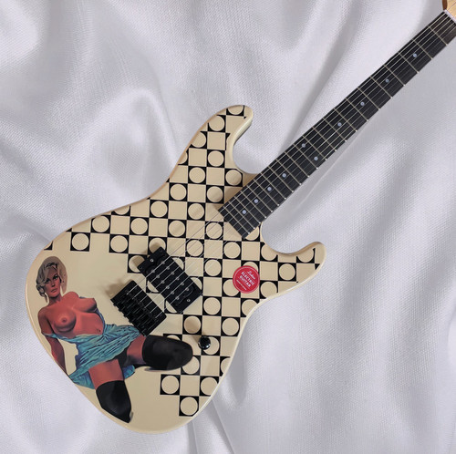 Blue dress electric guitar - blue,