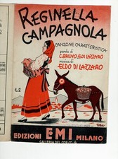 ITALY SPARTITO PARTITION REGINELLA CAMPAGNOLA BRUNO DI LAZZARO 1939 GILBAS