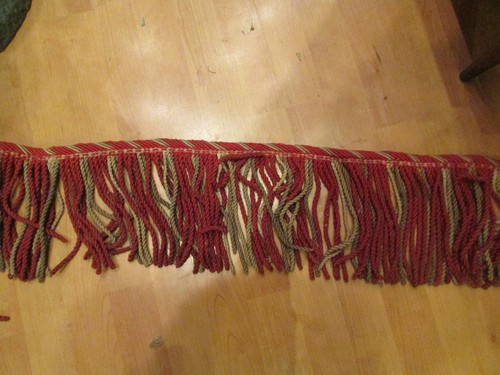 Ancien galon grand franges - grand,