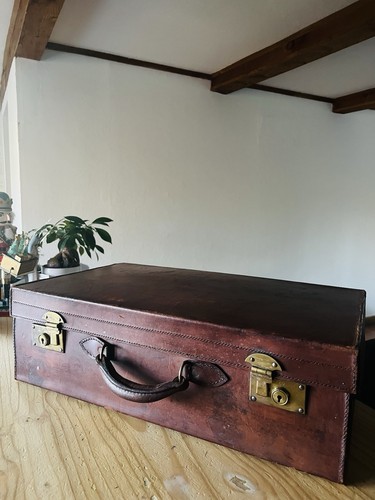 Antique hard leather brown - hard,