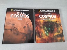 2 Livres Atlas du Cosmos Mars/L'évolution des étoiles  - Occasion très bon état