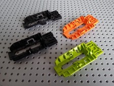 LEGO TECHNIC - 4 PIÈCES (32306) SUPPORT ROUE - NOIR, ORANGE, CITRON VERT - LOT DE PIÈCES DE RECHANGE