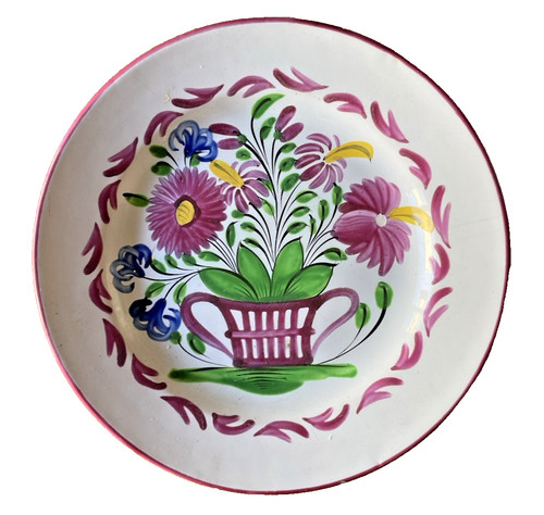Assiette ancienne faïence - assiette, kg
