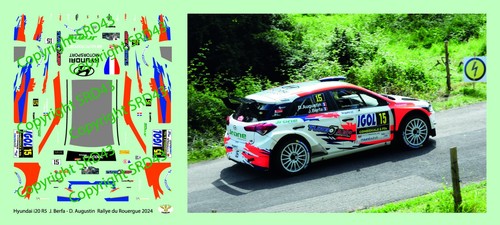 Decals hyundai i20 - decals, 1/43