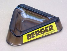 Cendrier BERGER Anisette Liqueur verre fumé noir pub anis bar bistrot ashtray