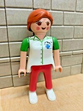 PLAYMOBIL Personnage Infirmière Vétérinaire Zoo 9 - pour CUSTOM RARE VINTAGE