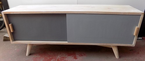 Meuble bois massif blanc - massif,