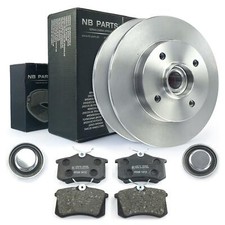 Disques de Frein 249mm Roue ABS Garnitures Arrière pour Citroën C4 Peugeot 307