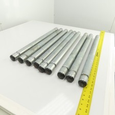 Interroll 1700 Rouleau De Convoyeur Galvanisé 1,9" OD 2-Groove 29" BF Lot De 9