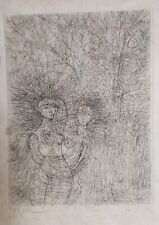 Jean Carzou Lithographie originale sans titré 2 tirage 28/30