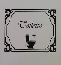 sticker autocollant toilettes