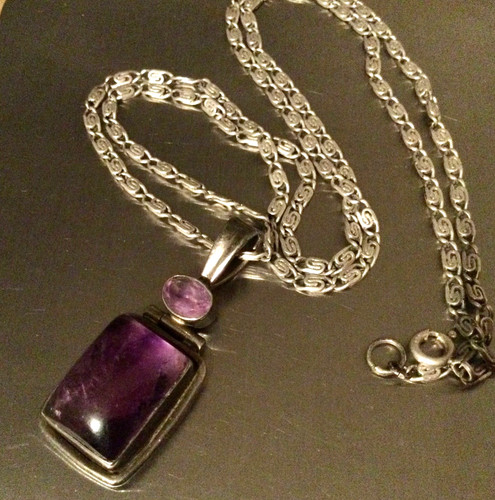 Argent massif ancien - argent, collier