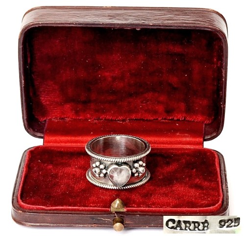Bague vintage cœur quartz - bague,