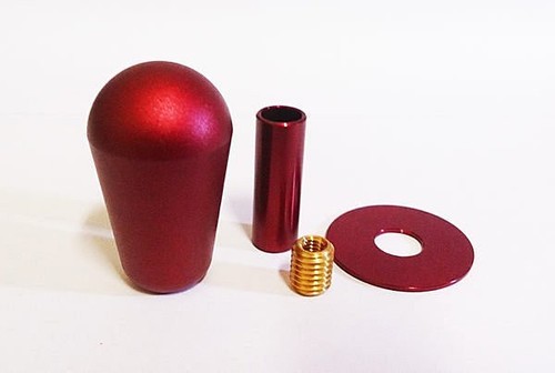 Anodized aluminum arcade stick - aluminum,