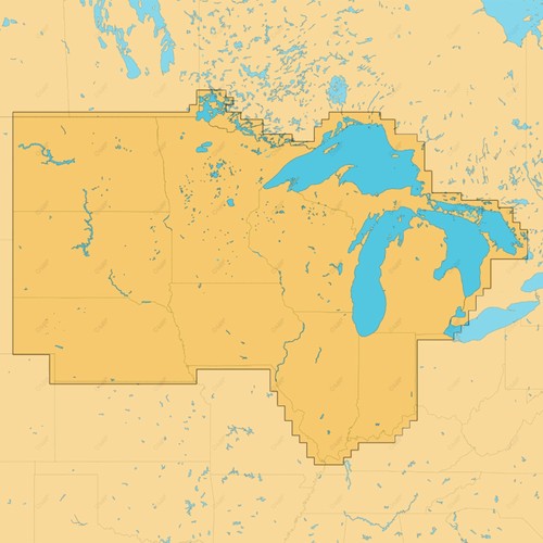 Map reveal us lakes - c-map, x