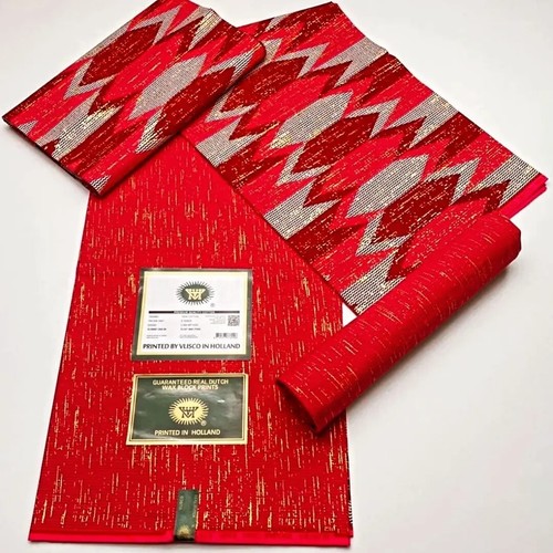 Tissu wax coton aux motifs - wax,