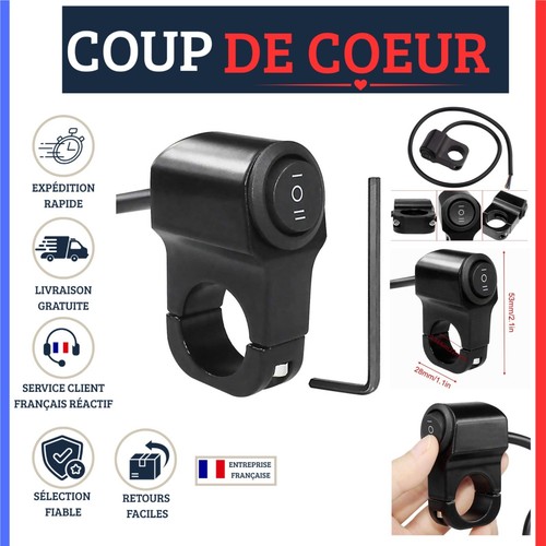 Interrupteur guidon moto mm - interrupteur,