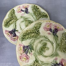 Paire d'assiette barbotine