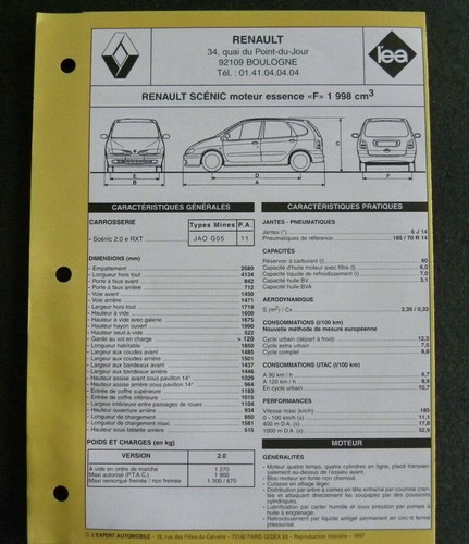 Fiche technique automobile