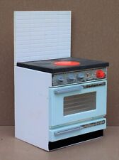 Ancien jouet four gazinière DELUXE vintage métal dînette toy oven gas cooker #4