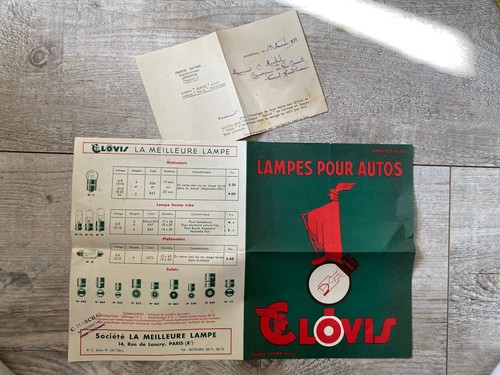 Ancienne brochure publicitaire - ancienne,