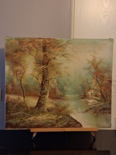 Huile sur toile signé - huile,