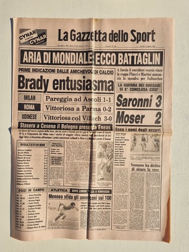 Gazzetta dello sport - gazzetta, août