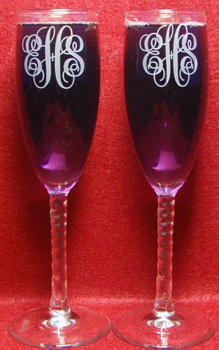 Engraved monogram toasting - 2,