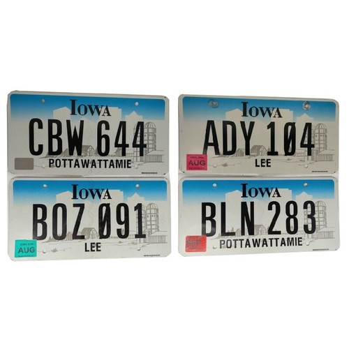 Iowa plaque immatriculation - iowa, :