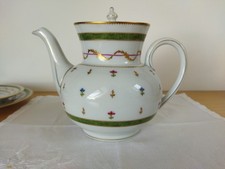 Théière Haviland Vieux Paris vert porcelaine Limoges