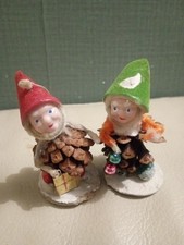  lutin pomme de pin  Ancienne Décoration De Noël Vintage 7 cm