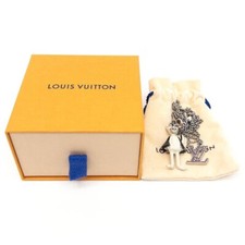 Collier LOUIS VUITTON LV Friends Dragon métal blanc argent MP2927