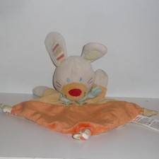 Doudou Lapin Nicotoy - Orange jaune