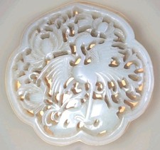 jade Hetian Céladon Piece chine Antique 19 Ème Qing 