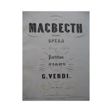 Verdi giuseppe macbeth - giuseppe, opera