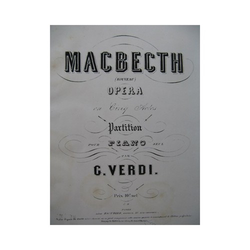 Verdi giuseppe macbeth opera - verdi,
