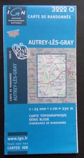carte IGN 3222 Ouest série bleue randonnée - AUTREY LES GRAY - 2005