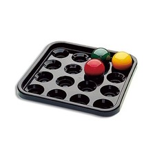 Plateau de transport pour 16 billes de billard 50.8 mm