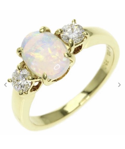Bague jaune opale - bague,