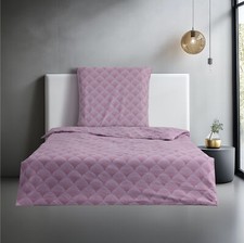 Parure de Lit - Housse de Couette 135x200 et Taie d'Oreiller 80x80 en Coton